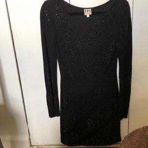 Haute Hippie black beaded dress